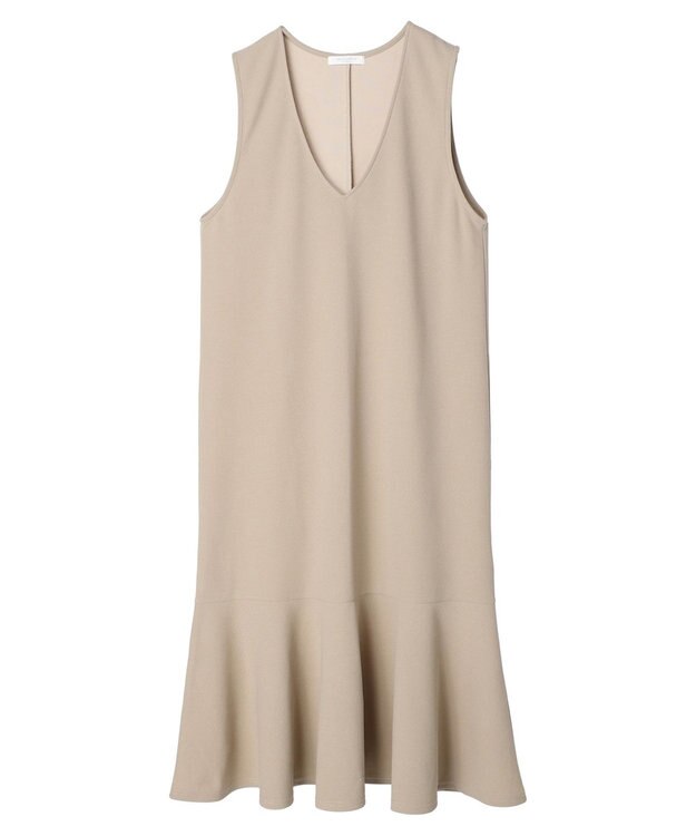 Green Parks カットジョーゼットマーメイドジャンスカ Gray Beige