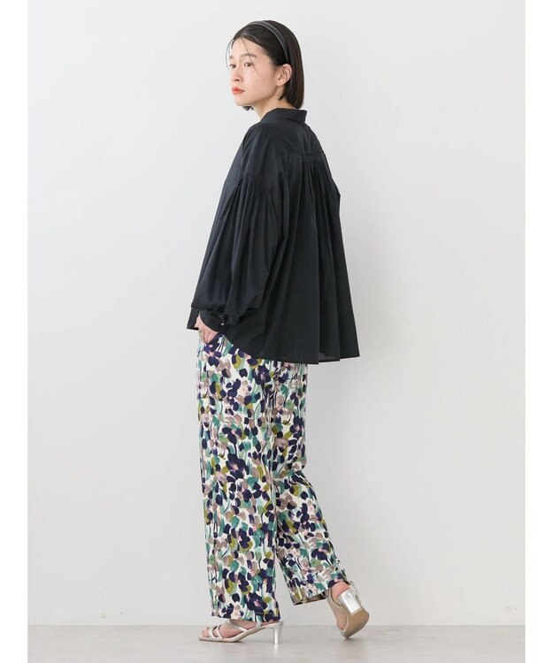 AMERICAN HOLIC ＵＶカット／接触冷感ギャザースリーブブラウス　 Black