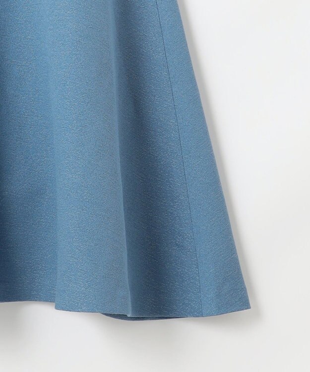 組曲 L ラメジャカード ボートネックワンピース ブルー系