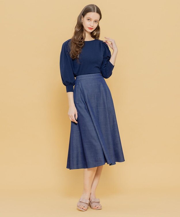 TOCCA 【洗える！】AROMA スカート ネイビー系