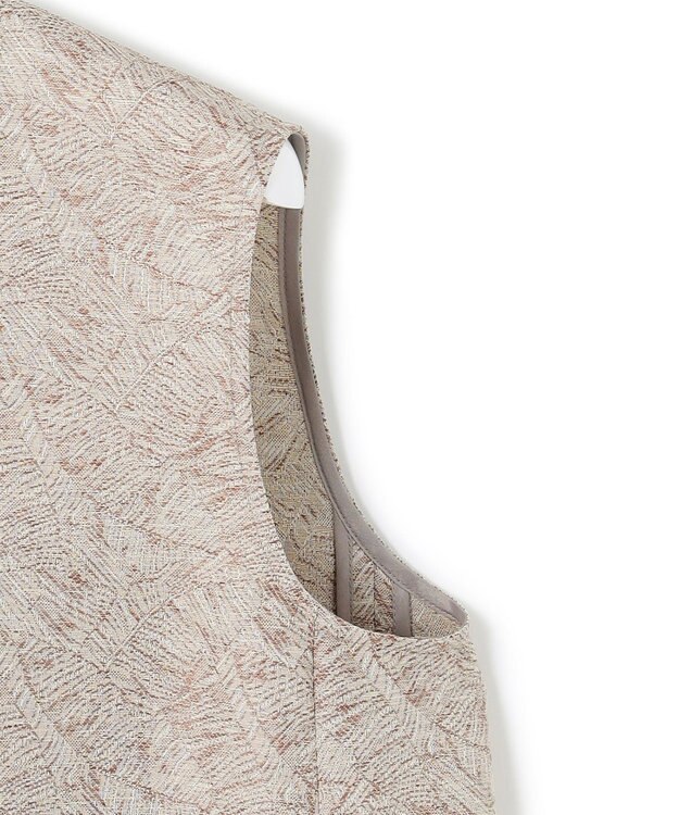 23区 【一部店舗限定/洗える】リネンライクジャカード セットアップ グレージュ系