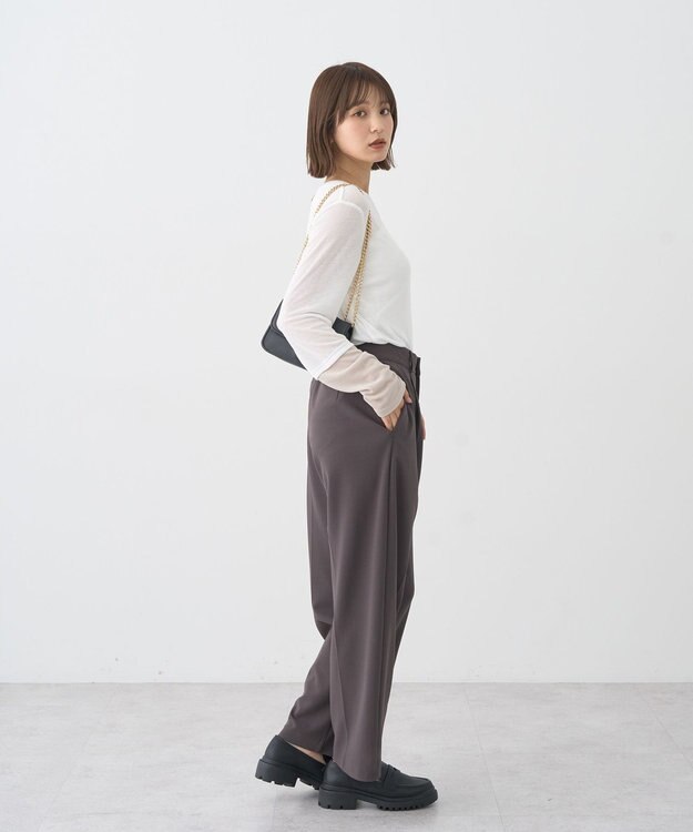 earth music&ecology レイヤードシアープルオーバー Off White