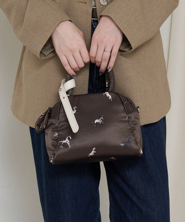 russet WOODLANDER 2WAYミニトートバッグ(CE-1668) Horse/BR