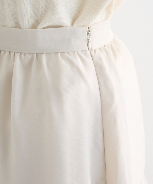 Green Parks エアリーティアードスカート Off White