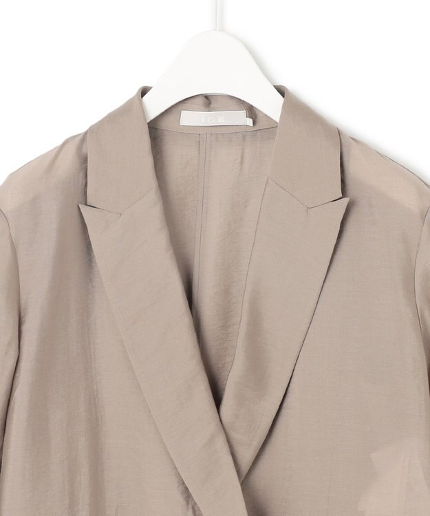 ICB 【接触冷感・速乾・洗える】 リヨセルシアー ジャケット クリームブラウン系