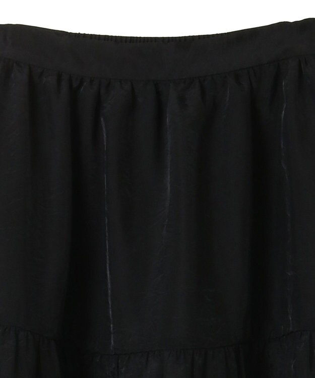 Green Parks エアリーティアードスカート Black