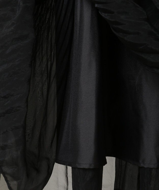 Green Parks エアリーティアードスカート Black