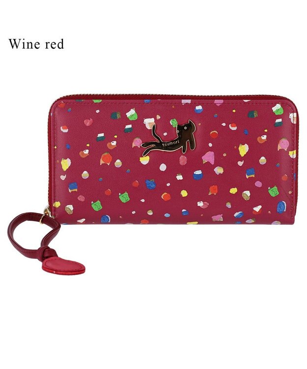 tsumori chisato CARRY てんてん ラウンドファスナー長財布 ボルドー