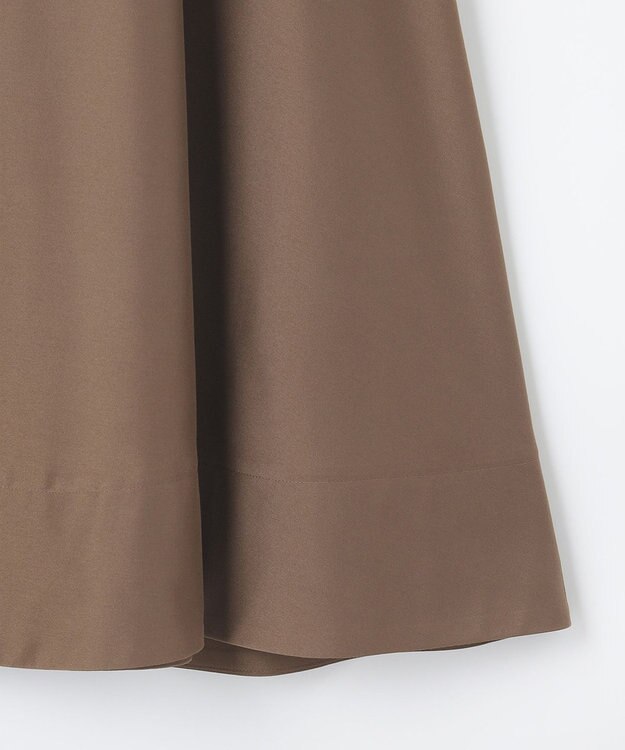 組曲 【洗える・涼感】シアーボイル スカート ダークブラウン系