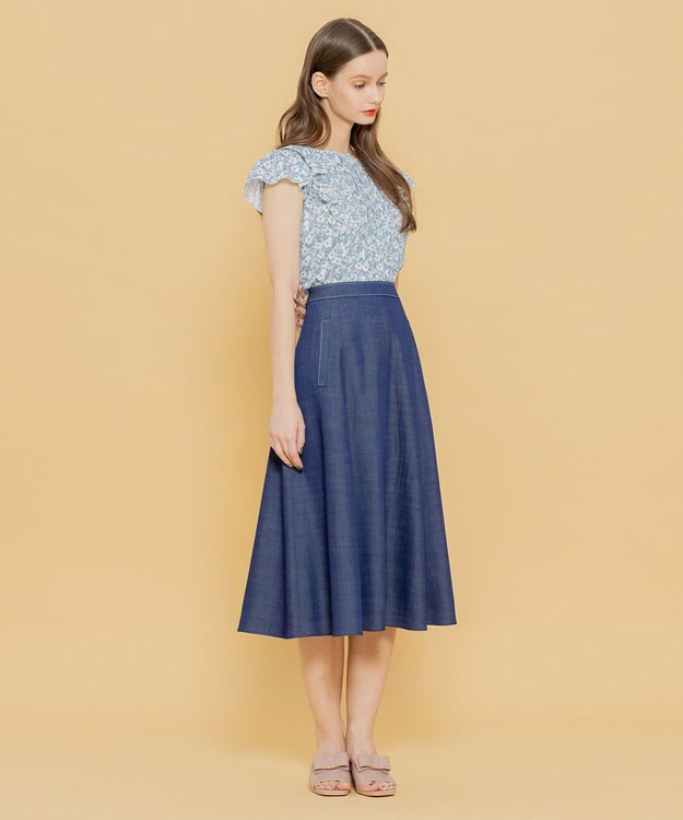 TOCCA 【洗える！】AROMA スカート ネイビー系