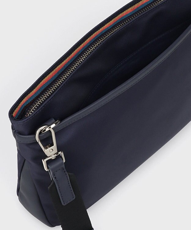 Paul Smith ナイロンブライトストライプトリム SS25 2WAYミニショルダーバッグ ネイビー