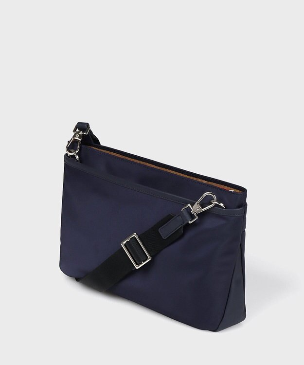 Paul Smith ナイロンブライトストライプトリム SS25 2WAYミニショルダーバッグ ネイビー