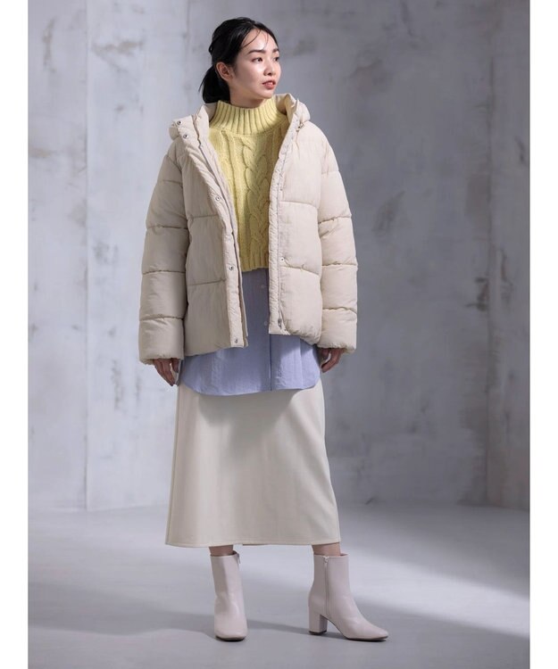 Green Parks ライトファイバーブルゾン Ivory