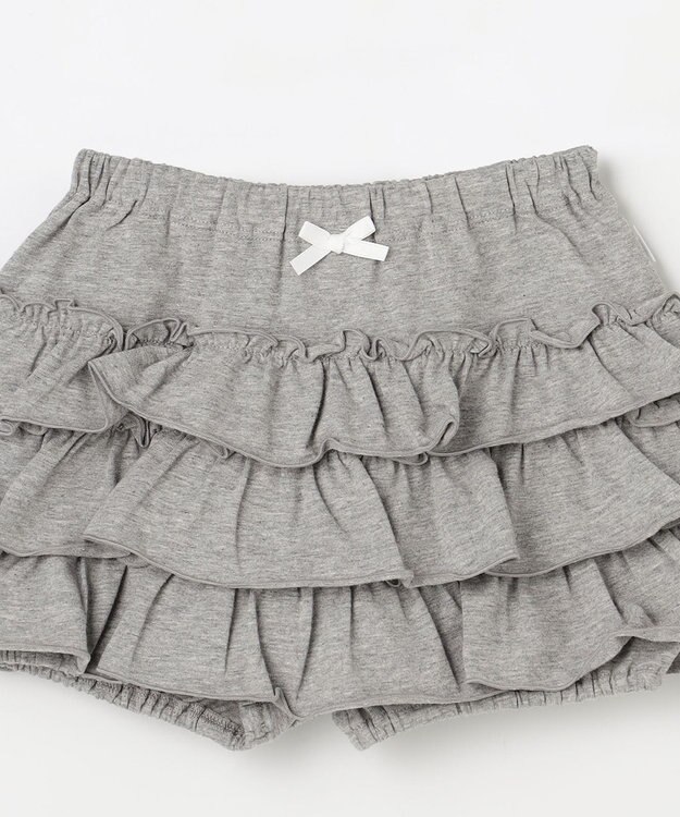 組曲 KIDS 【90㎝】フリルブルマー グレー