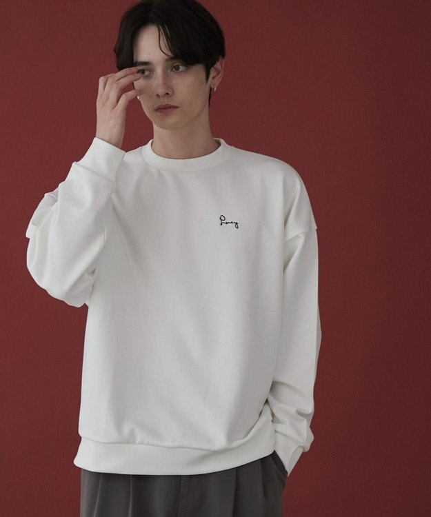 WEGO 【ユニセックス着用ITEM】AIRFUNCTIONワンポイントプルオーバー ホワイト