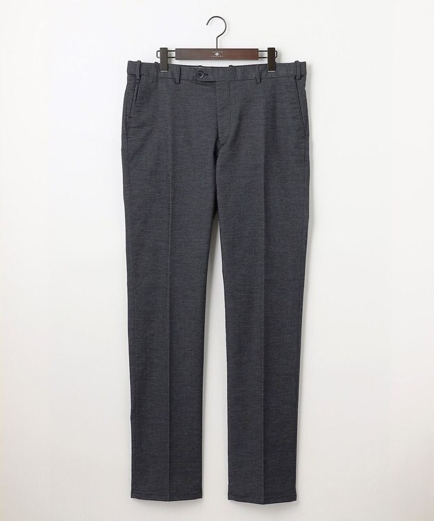 JOSEPH ABBOUD 【キングサイズ・ウエストも伸びる!/洗える/速乾/ストレッチ】ハイパワーシャンブレードビー パンツ ネイビー系