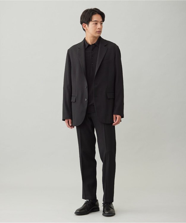 UNFILO MENS 【OCEANS 雑誌・web・YouTube 掲載】WOOL TOUCH 機能美ジャケット【東レ開発のウール見え高機能素材】 ブラック