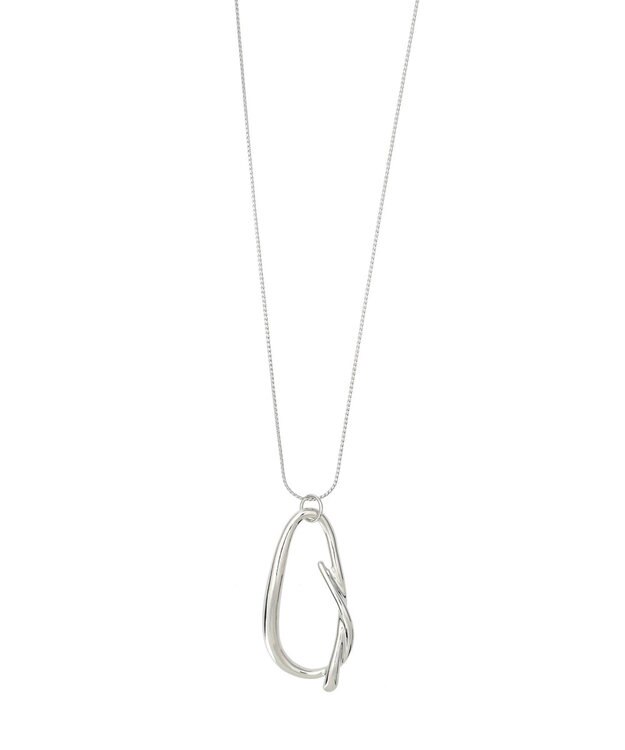 AMERICAN HOLIC ノットメタルトップネックレス Silver