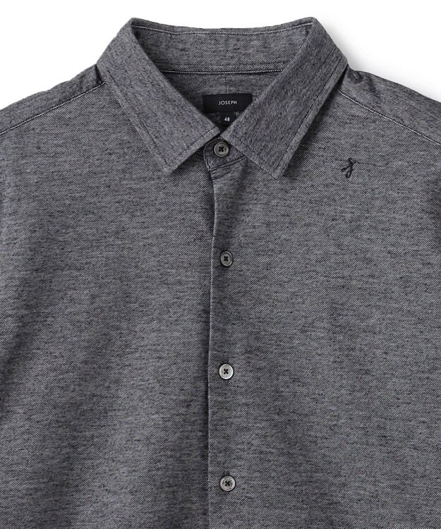 JOSEPH HOMME ツイルネルジャージー　レギュラーカラーシャツ グレー系