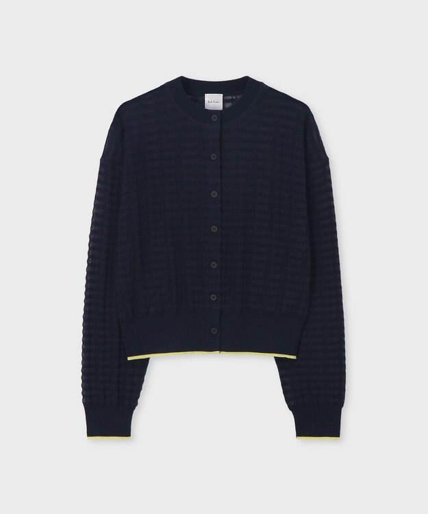 Paul Smith シアークルーネック カーディガン ネイビー