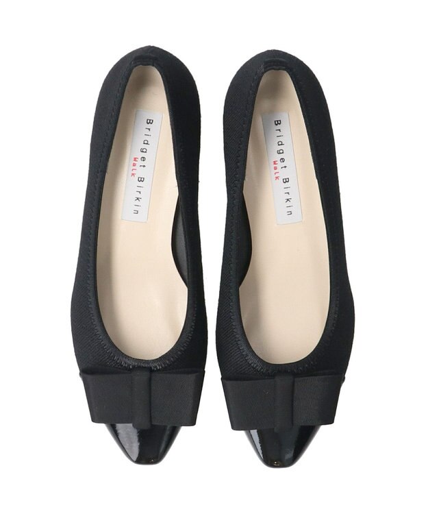 Bridget Birkin ＜2E＞【Bridget Birkin walk】リボンモチーフパンプス ブラックコンビ