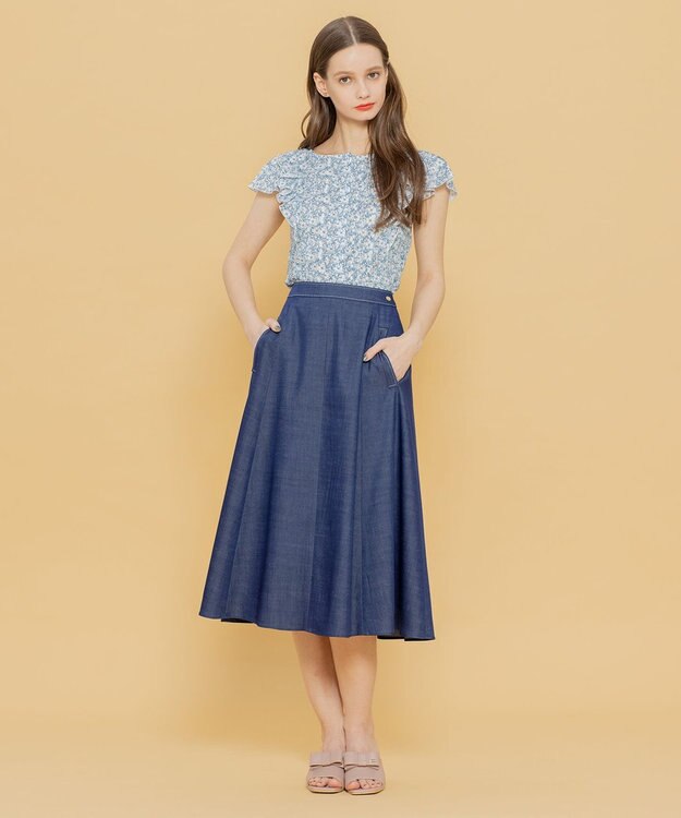 TOCCA 【洗える！】AROMA スカート ネイビー系