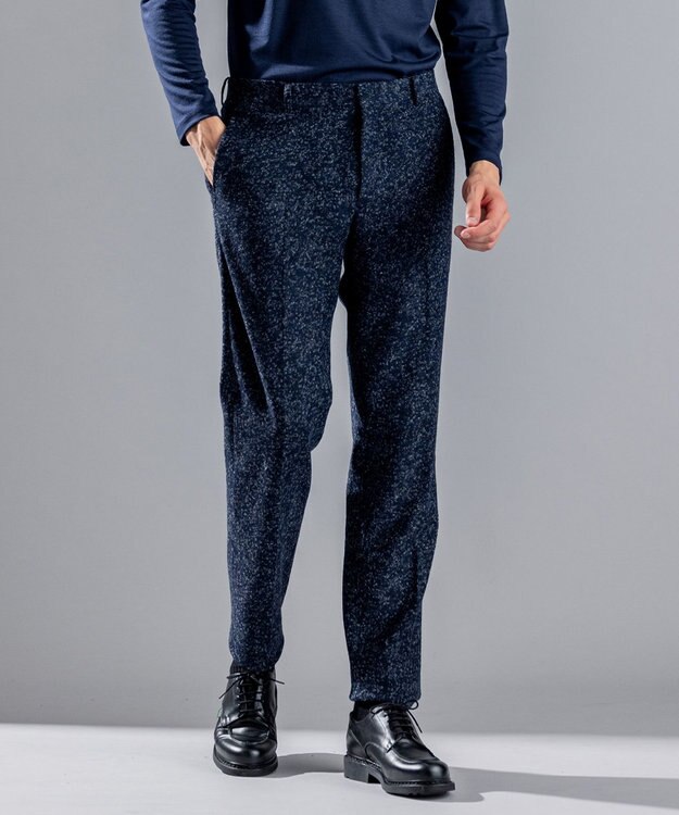 JOSEPH HOMME ROMA TWEED JERSEY / JACK ネイビー系