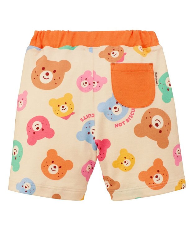 MIKI HOUSE HOT BISCUITS 【80-120cm】カラフルビーンズ 総柄 5分丈パンツ マルチカラー