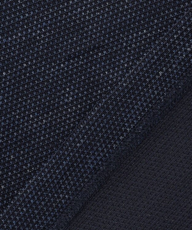 JOSEPH ABBOUD 【フランス産リネン×尾州の技術・清涼感】ノルマンディリネントップジャージー Vネック Tシャツ ネイビー系