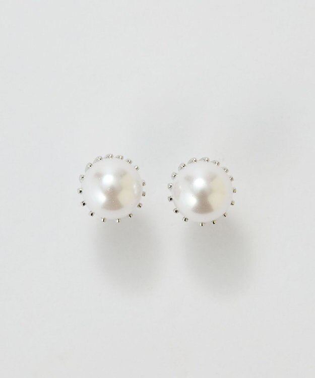 Phoebe <オンワード限定セット>トゥウィンクルフレームパールピアス×クラッシービジューカチューシャ シルバー シルバー