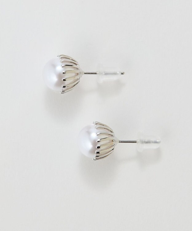 Phoebe <オンワード限定セット>トゥウィンクルフレームパールピアス×クラッシービジューカチューシャ シルバー シルバー