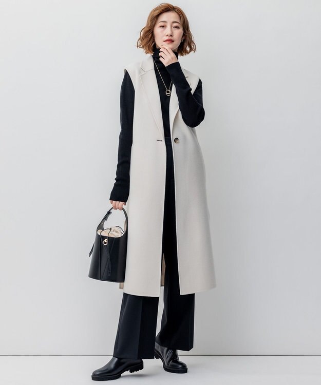 23区 バケツショルダー バッグ ブラック系