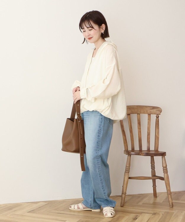 AMERICAN HOLIC フーディーシアーブルゾン Ivory