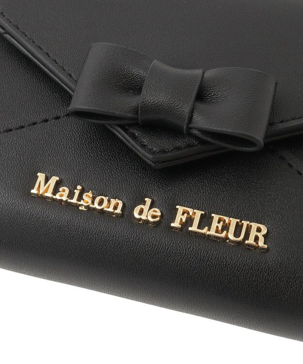 Maison de FLEUR レター型ウォレット Black