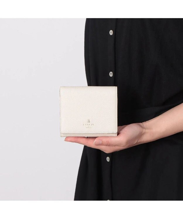 LANVIN en Bleu メラニー 二つ折りBOX財布 ホワイト