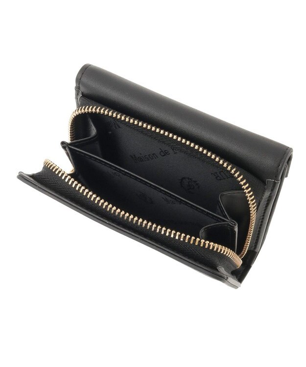 Maison de FLEUR レター型ウォレット Black