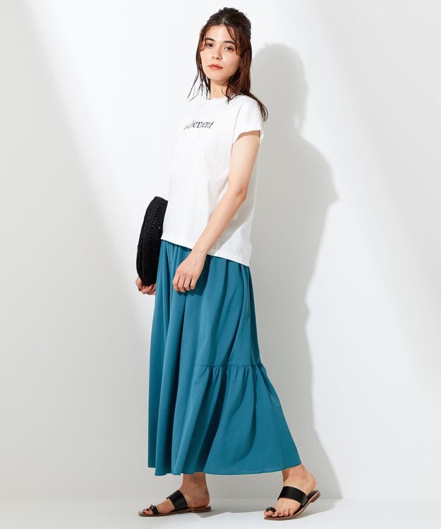 【新品】自由区　大きいサイズ　44　総ゴム　カノコジャージー スカート