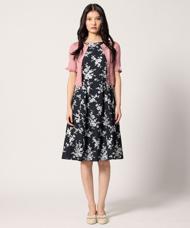 TOCCA HALF SLEEVE AJISAI  半袖カーディガン ピンク系