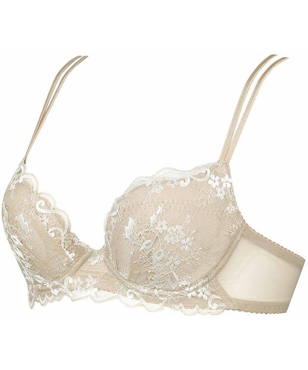 WACOAL ブラジャー ふっくらとした谷間をメイク 軽やかなつけごこち Gカップまで対応 大きいサイズ レディース BXC408 /ワコール ベージュ