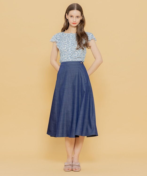 TOCCA 【洗える！】AROMA スカート ネイビー系