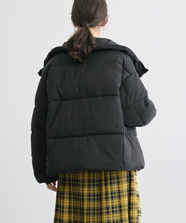 AMERICAN HOLIC リサイクル軽ポカ撥水加工スタンドショートコート Black