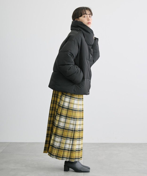 AMERICAN HOLIC リサイクル軽ポカ撥水加工スタンドショートコート Black