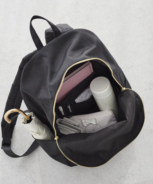 Maison de FLEUR 撥水加工オペラリボンリュック Black