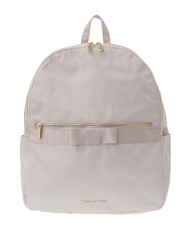 Maison de FLEUR 撥水加工オペラリボンリュック Grayish Pink
