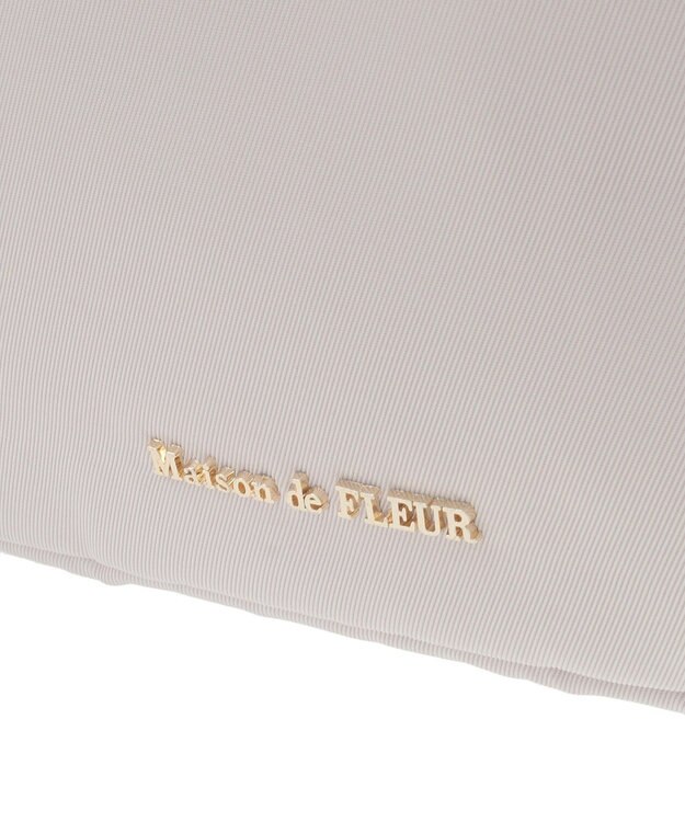 Maison de FLEUR 撥水加工オペラリボンリュック Grayish Pink