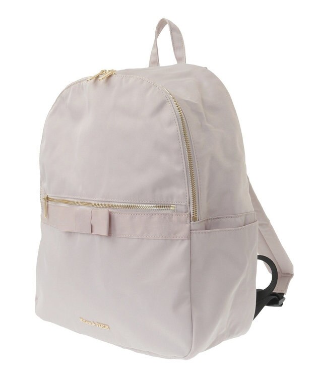 Maison de FLEUR 撥水加工オペラリボンリュック Grayish Pink