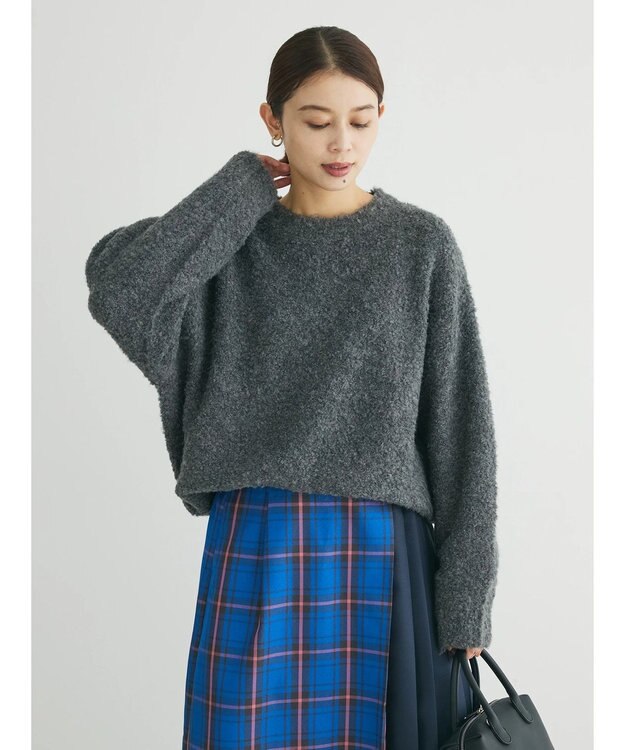 Green Parks ブークレーニットプルオーバー Gray