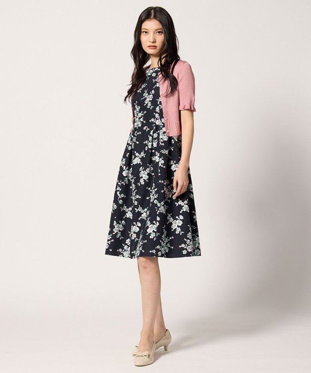 TOCCA HALF SLEEVE AJISAI  半袖カーディガン ピンク系