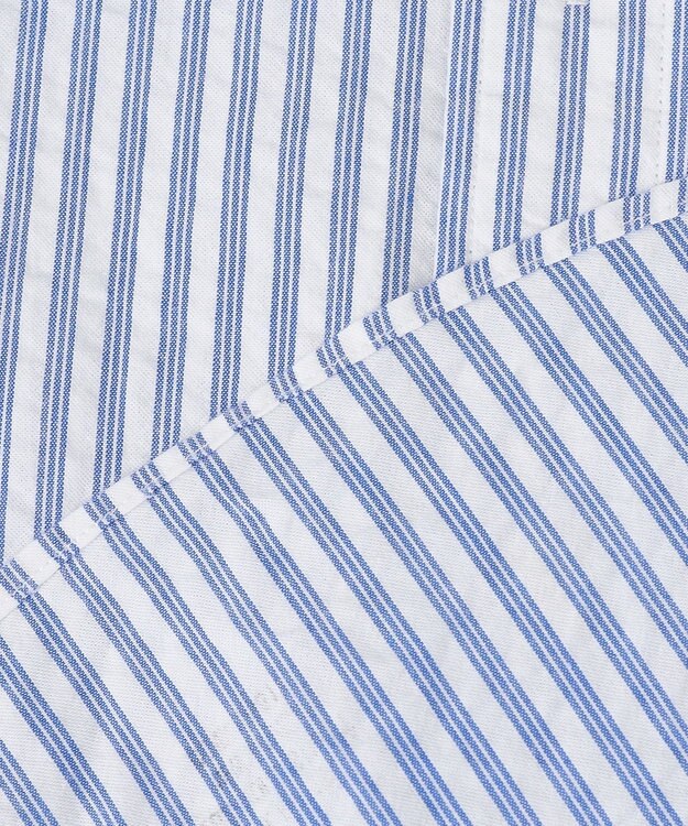 J.PRESS MEN 【WEB・一部店舗限定】シアサッカーストライプ シャツ/B.D ブルー系1