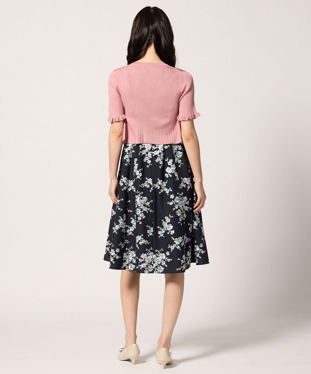 TOCCA HALF SLEEVE AJISAI  半袖カーディガン ピンク系